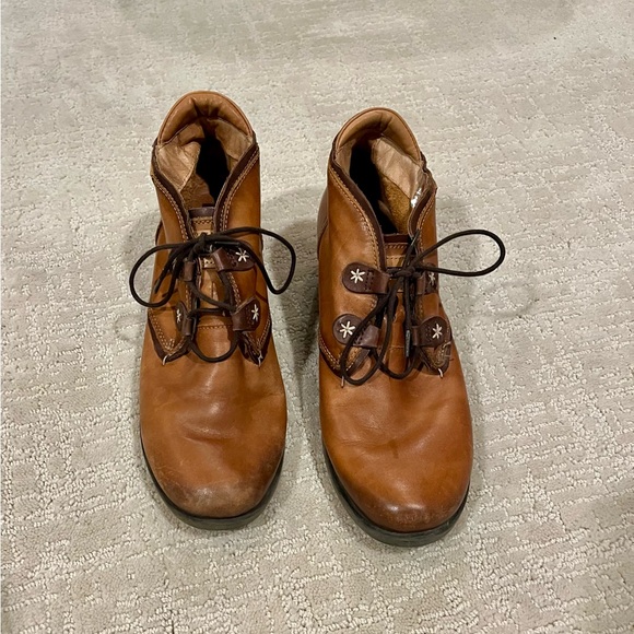 PIKOLINOS Brown Heeled Boots women’s size 38 - Picture 1 of 5